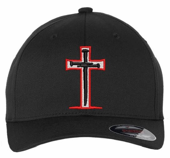 Sacred Nails Christian Cross Hats for Men Women Jesus 3 Nail Cross Bible Jesus