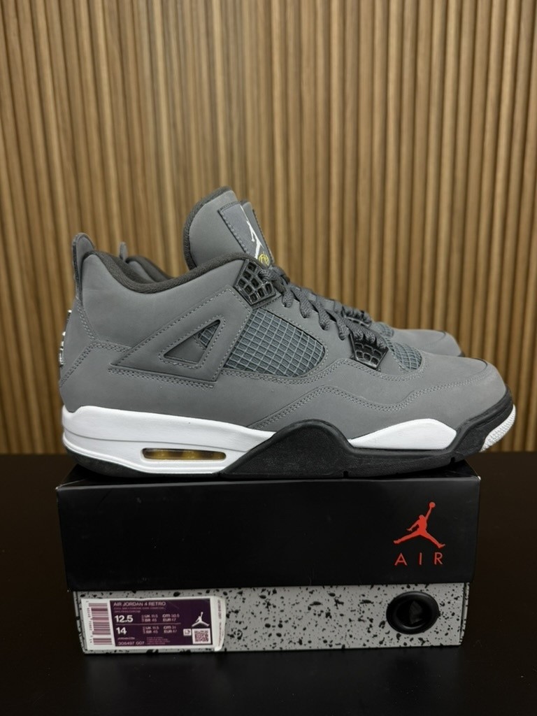 Jordan 4 Cool Grey (2019) Size 12.5, PREOWNED-R