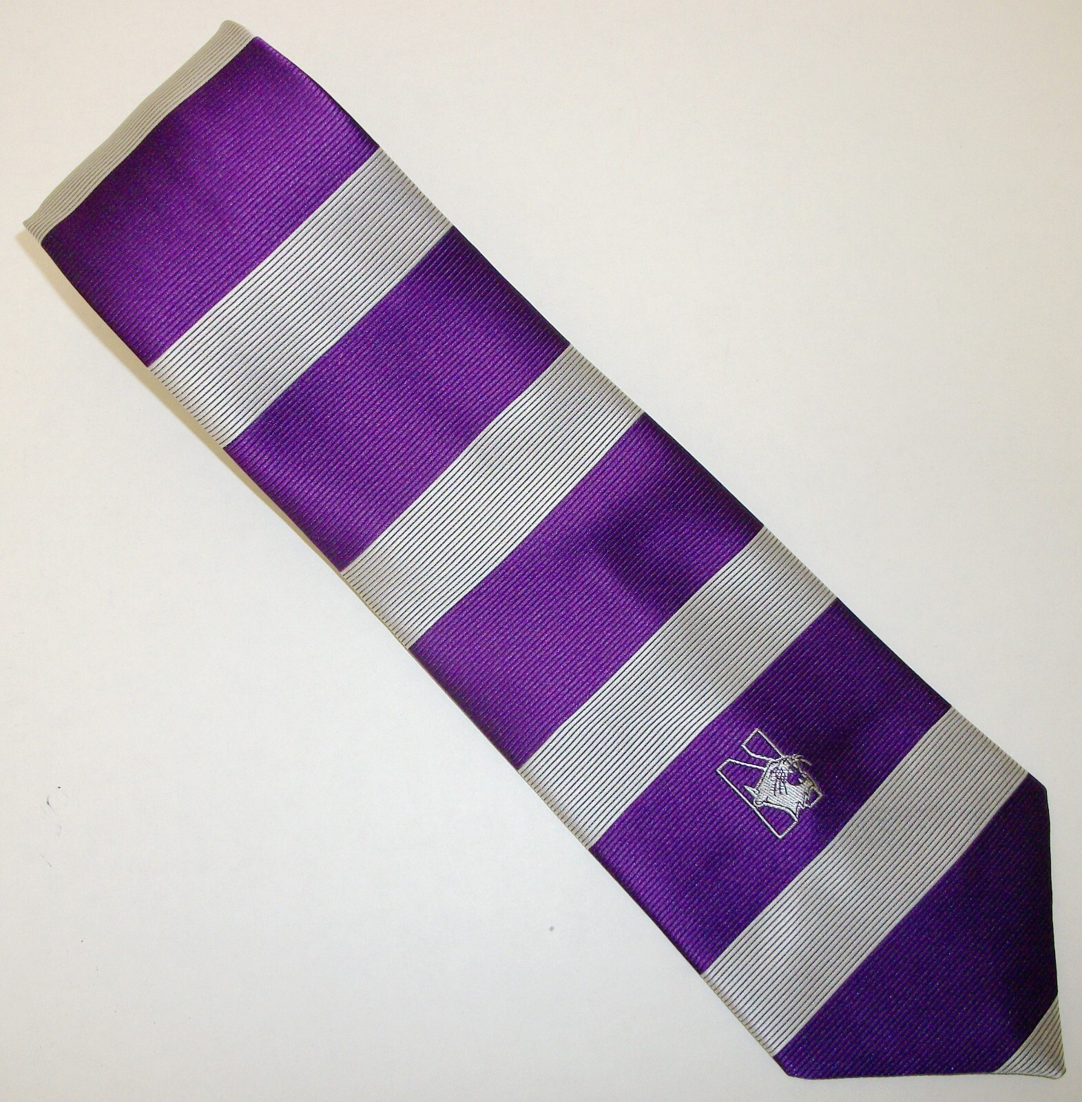 Northwestern University Wildcats Purple Stripes Neck Tie 57″ L x 3.75″ W (E389)
