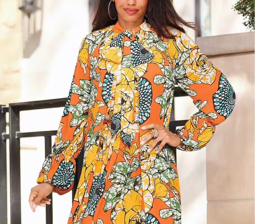 Size 12 Ashro Orange Summer Formal Church Dinner Party Fauna Skirt Suit Set