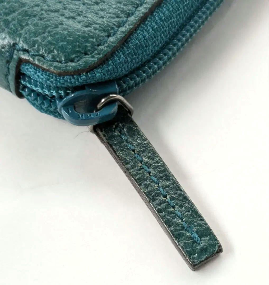 GUCCI Coin Case Coin Purse Emerald Green Teal Blue Green