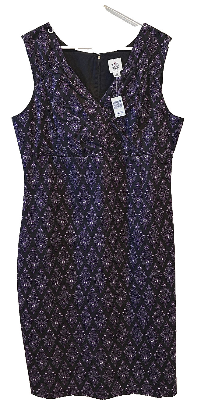 Disney Parks Haunted Mansion Wallpaper Dress Shop Dress Women’s XL NWT Halloween