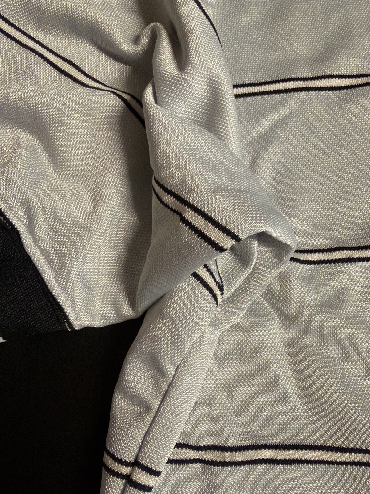 VTG 90’s Nike Jersey Shirt WhiteStriped Embroidered Logo Made In USA WhiteTag XL