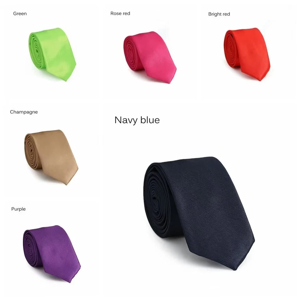New Men’s Dress Tie Solid Color Classic Neck Tie Necktie Wedding Formal USA