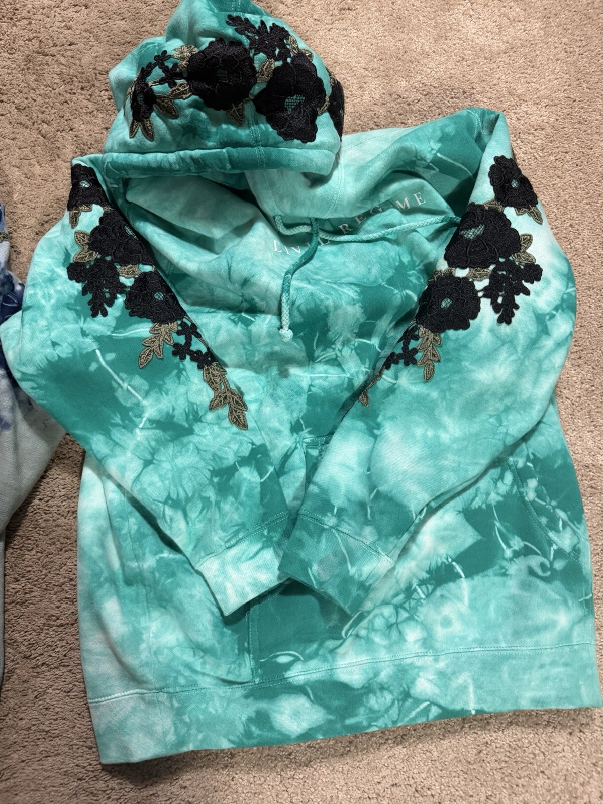 Civil Regime Rose Tye Dye Sweatshirts Green Black Brown