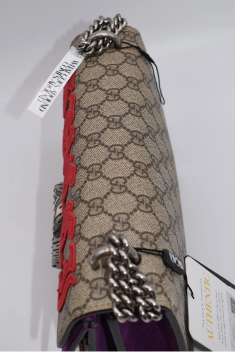 Gucci GG Supreme Monogram Embroidered Small Dionysus Shoulder Bag