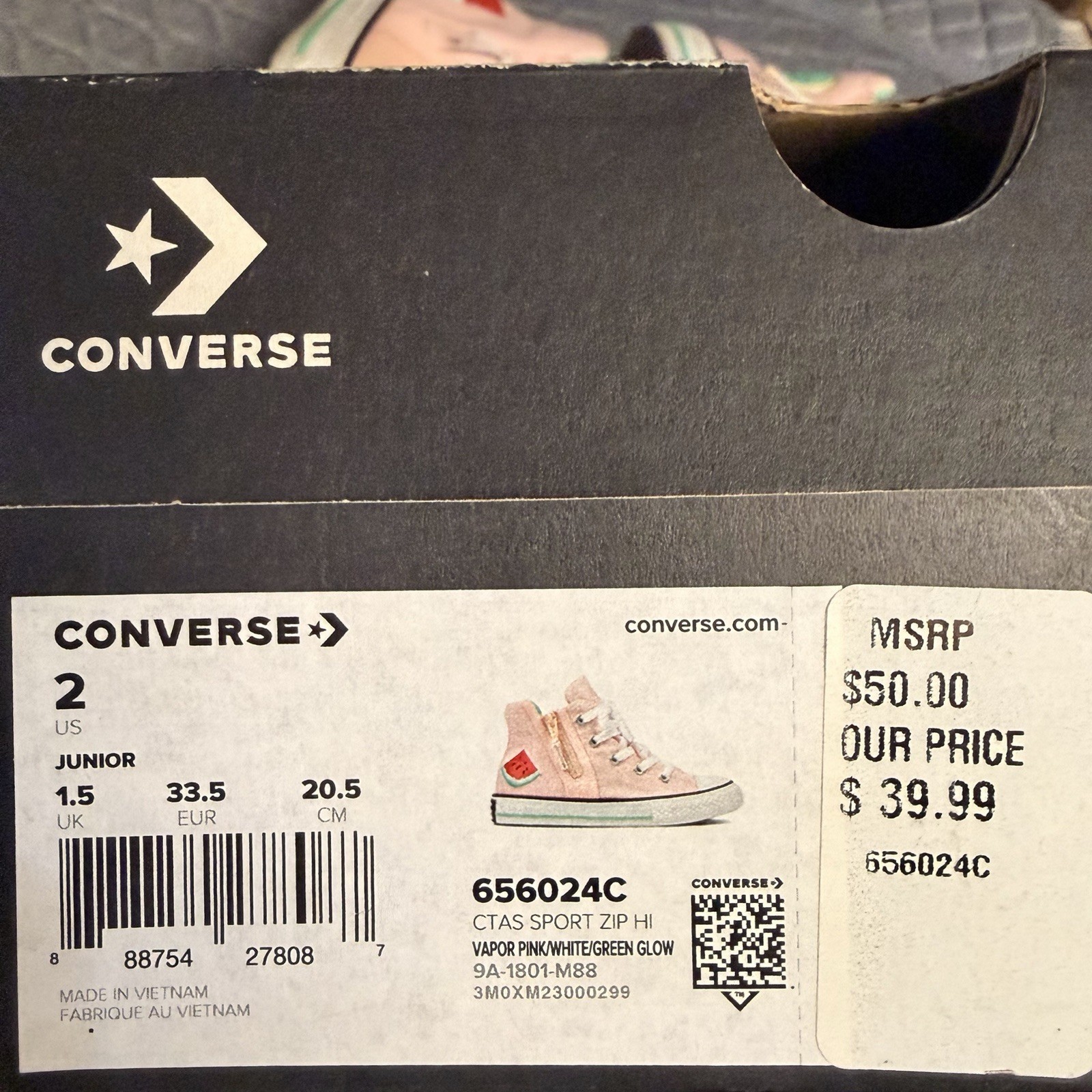Converse CTAS Sport Zip Hi Chuck Taylor All Star High Top Side Zip Canvas 2