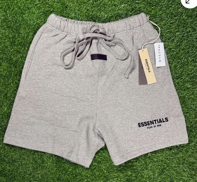 Fear of God Essentials Shorts SS22 Dark Oatmeal Gray | fast shipping