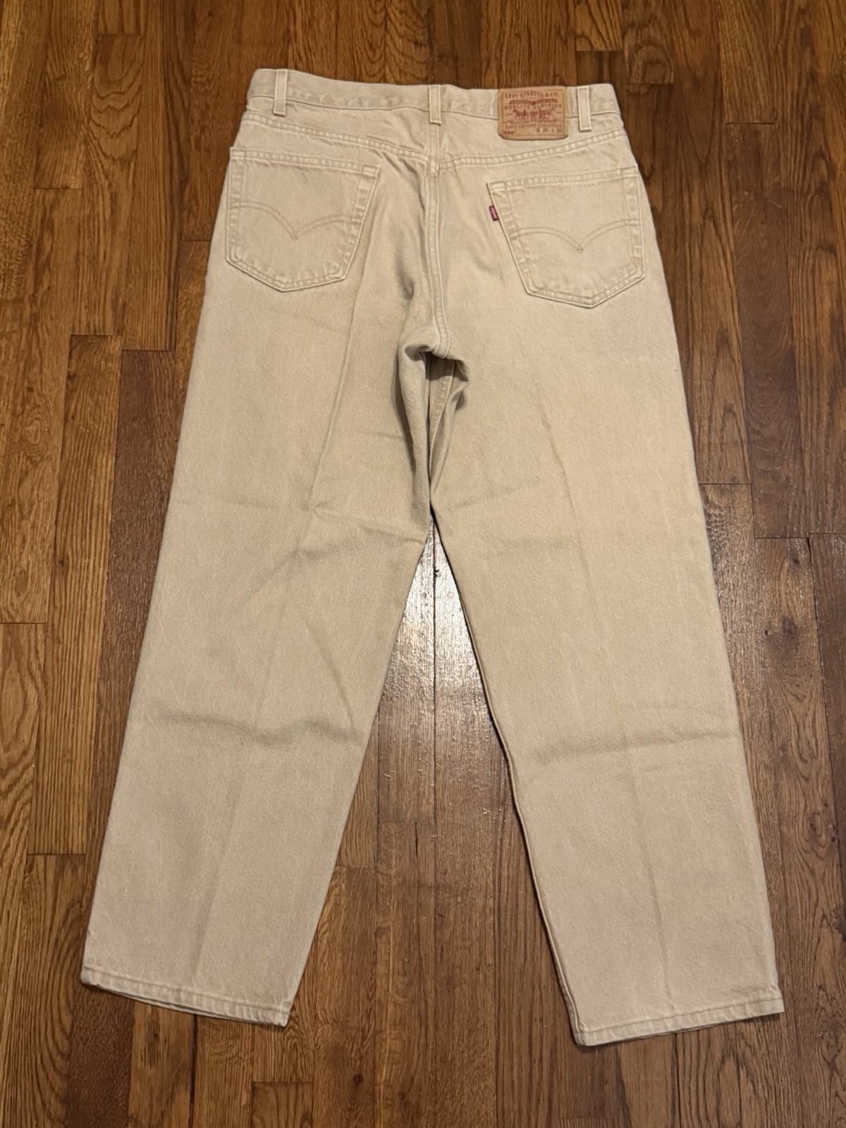 Vintage 1999 Levi’s 550 Khaki Jeans Size 36×30 Relaxed Fit