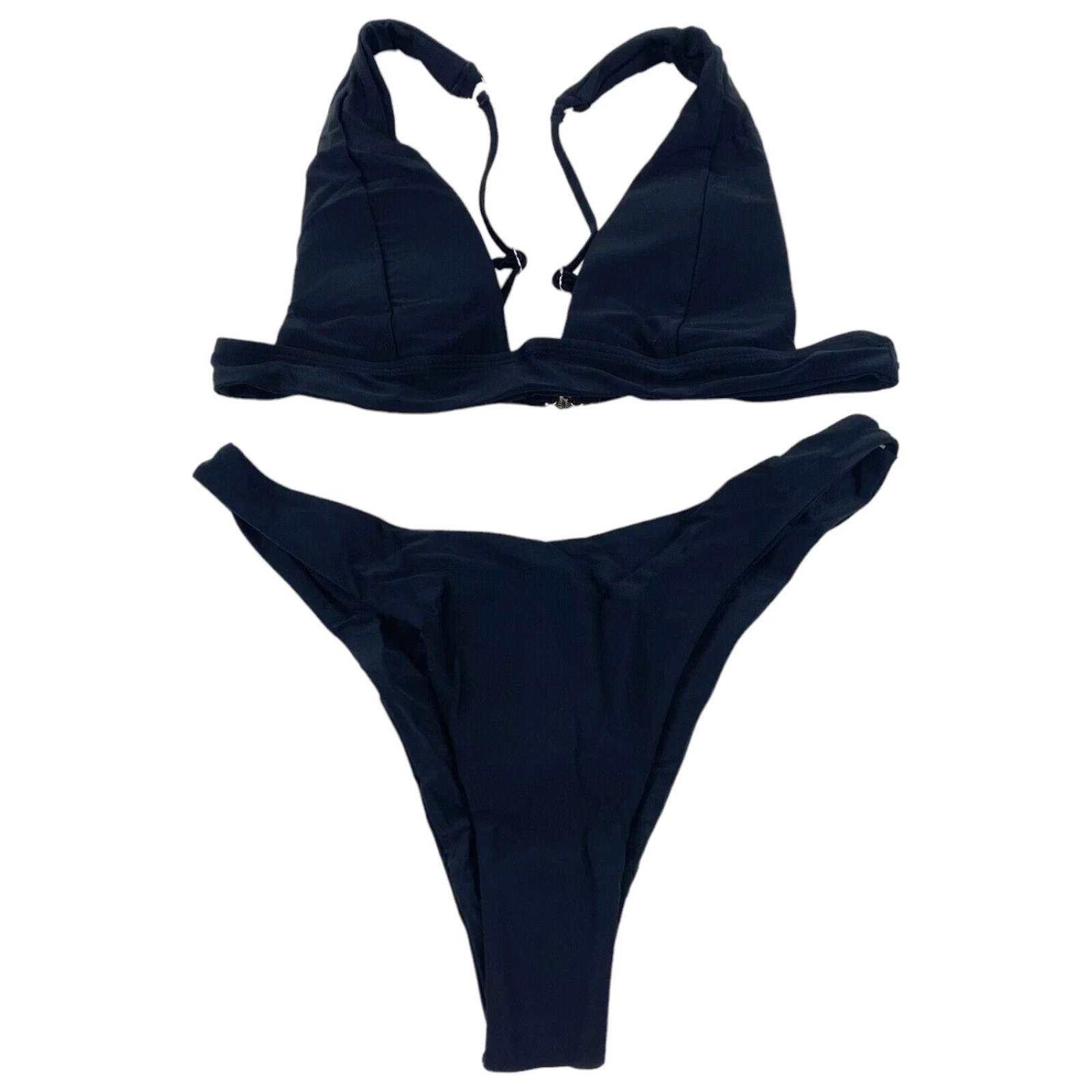 Jeniulet Women’s 2PC High Cut Cheeky Bikini Set Padded Adjustable Removable Pads