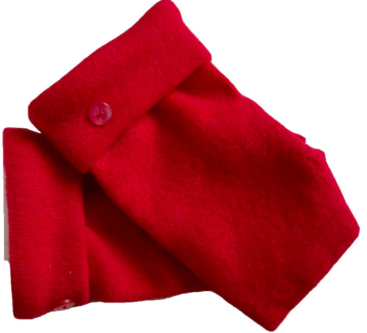 FINGERLESS GLOVES MAROON RED 100% MERINO WOOL S – M SMALL – MEDIUM ARM WARMERS