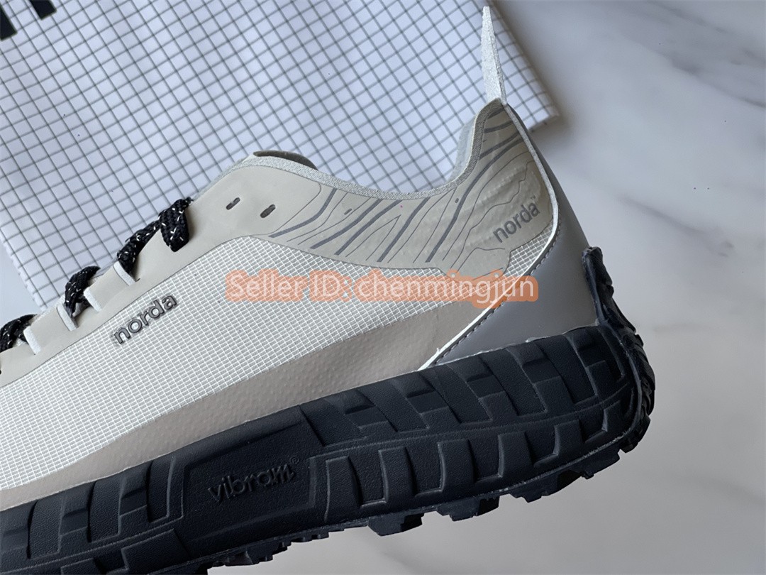 NORDA 001 Dyneema Beige Gray Unisex Sneakers