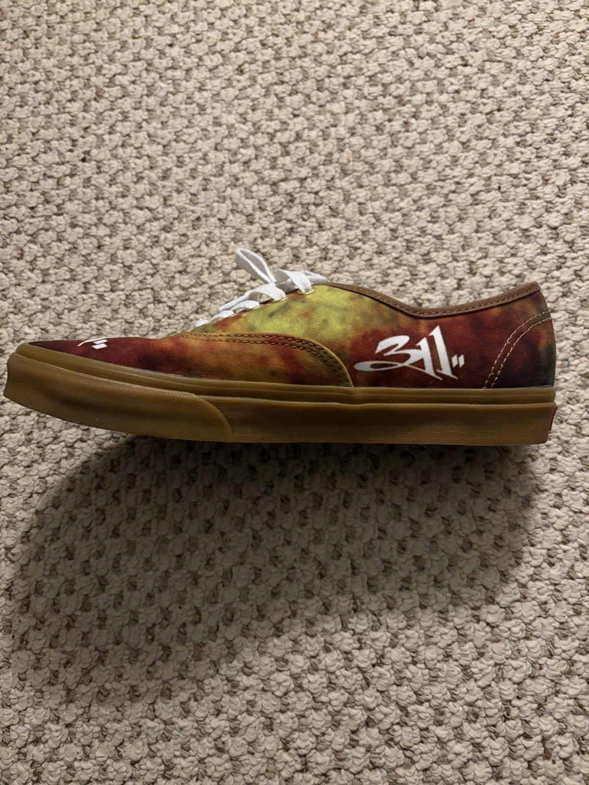 Custom 311 Grassroots Vans Authentic Men’s Size 10.5 Rare Tie Dye Hardly Worn