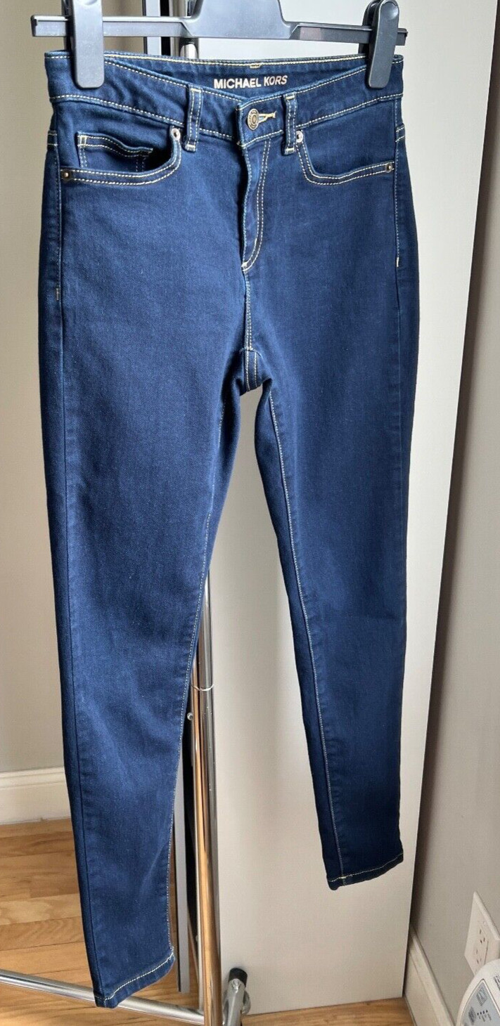Michael Kors Women’s Size 4 Skinny Stretch Dark Wash Blue Jeans