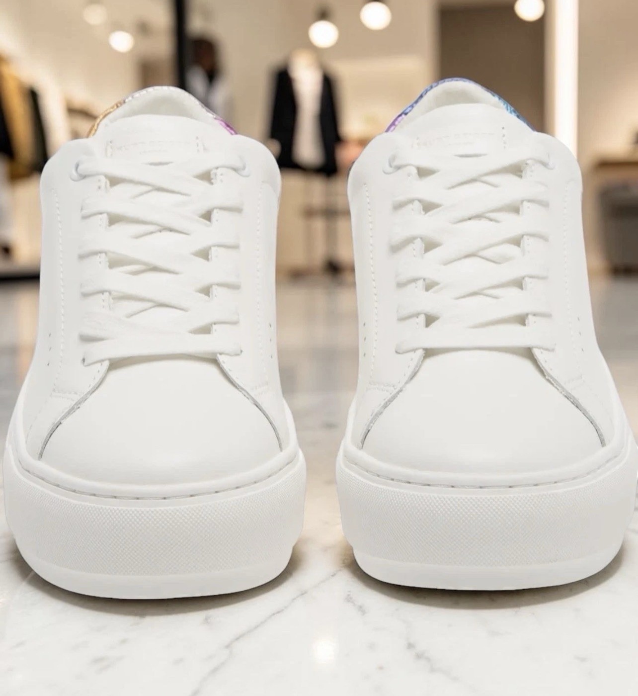 KURT GEIGER LONDON RAINBOW SHOP LANEY EAGLE LEATHER SNEAKERS WOMENS NEW 8.5-9