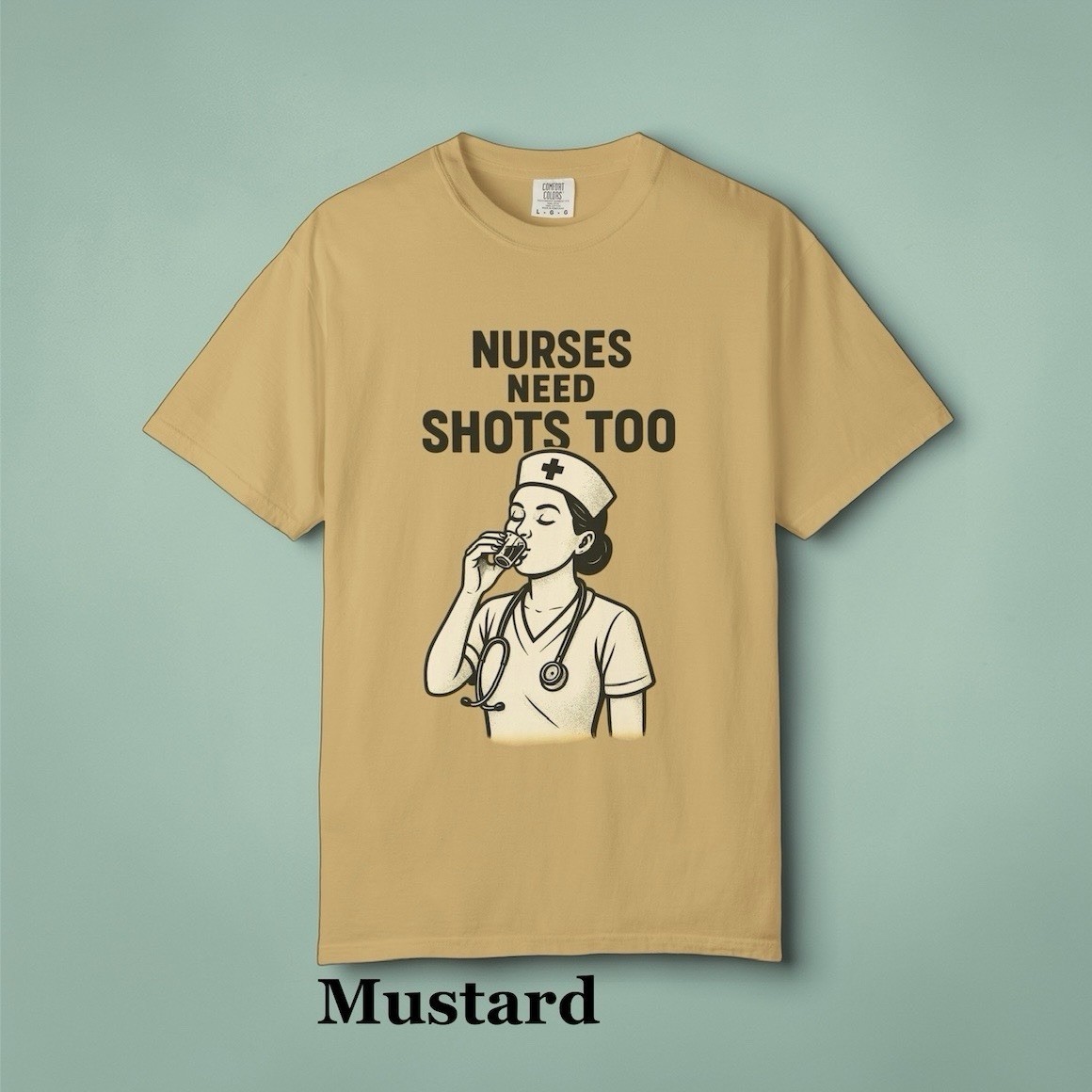 Nurse Need Shots Graphic T-shirt. Unisex. Multiple Colors And Sizes. Ships Free!