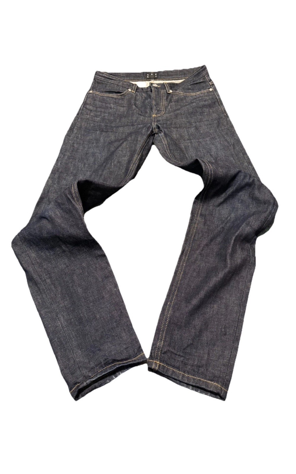 ASKET The Raw Denim Jean 29×32 Regular Fit Made in Italy Stockholm Indigo Raw