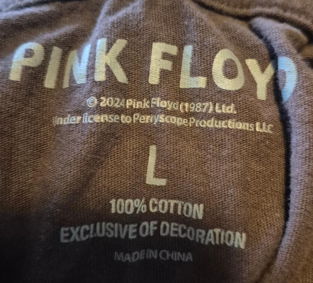 Pink Floyd Concert Tour T Shirt cd lp L Large