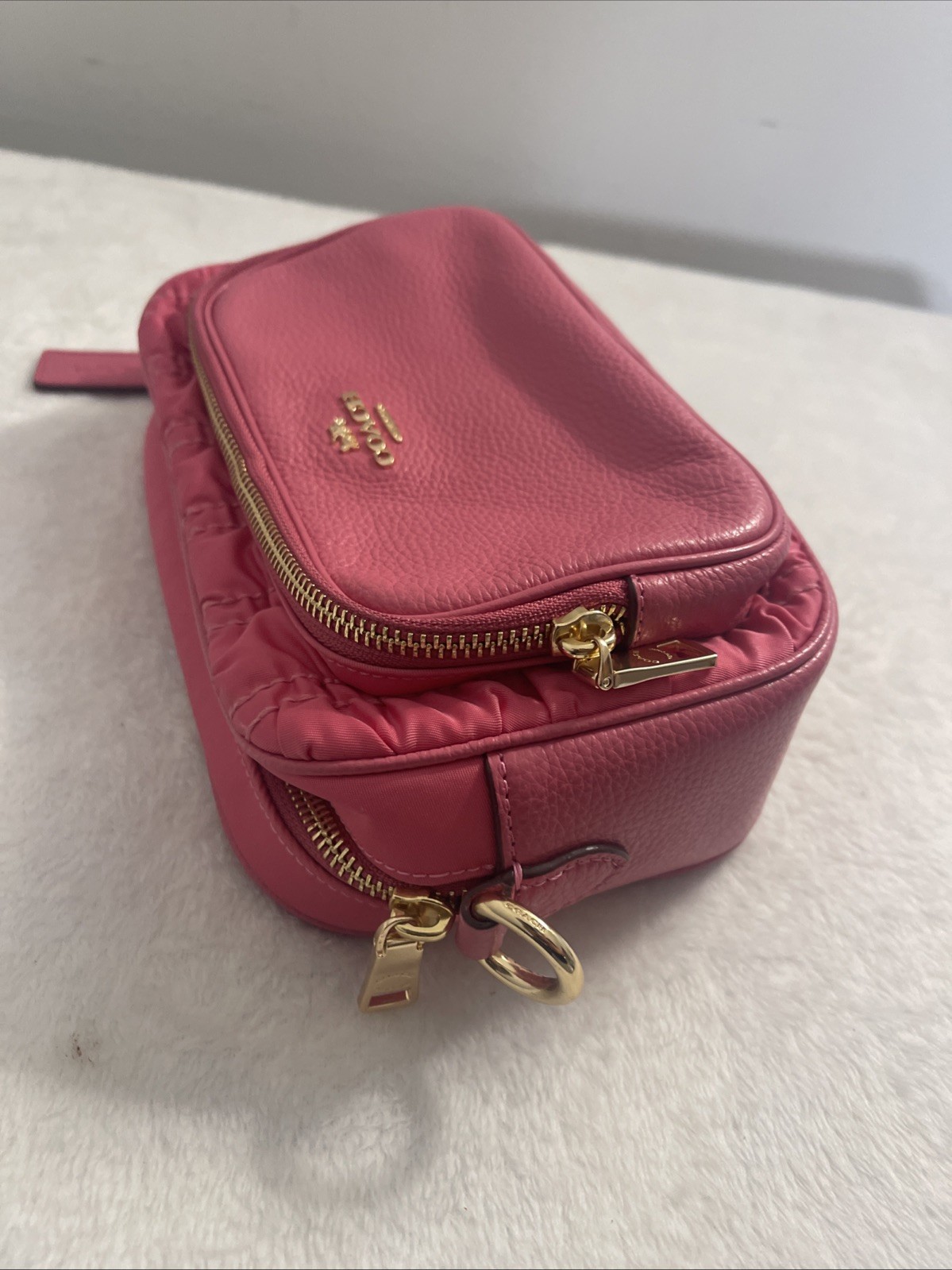 Coach Crossbody With Quilting – Pink – In Good Condition Without Strap