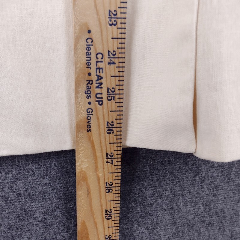 NWT Sophia Vergara Blazer Double Breasted Ivory Linen Blend Lined Womens M