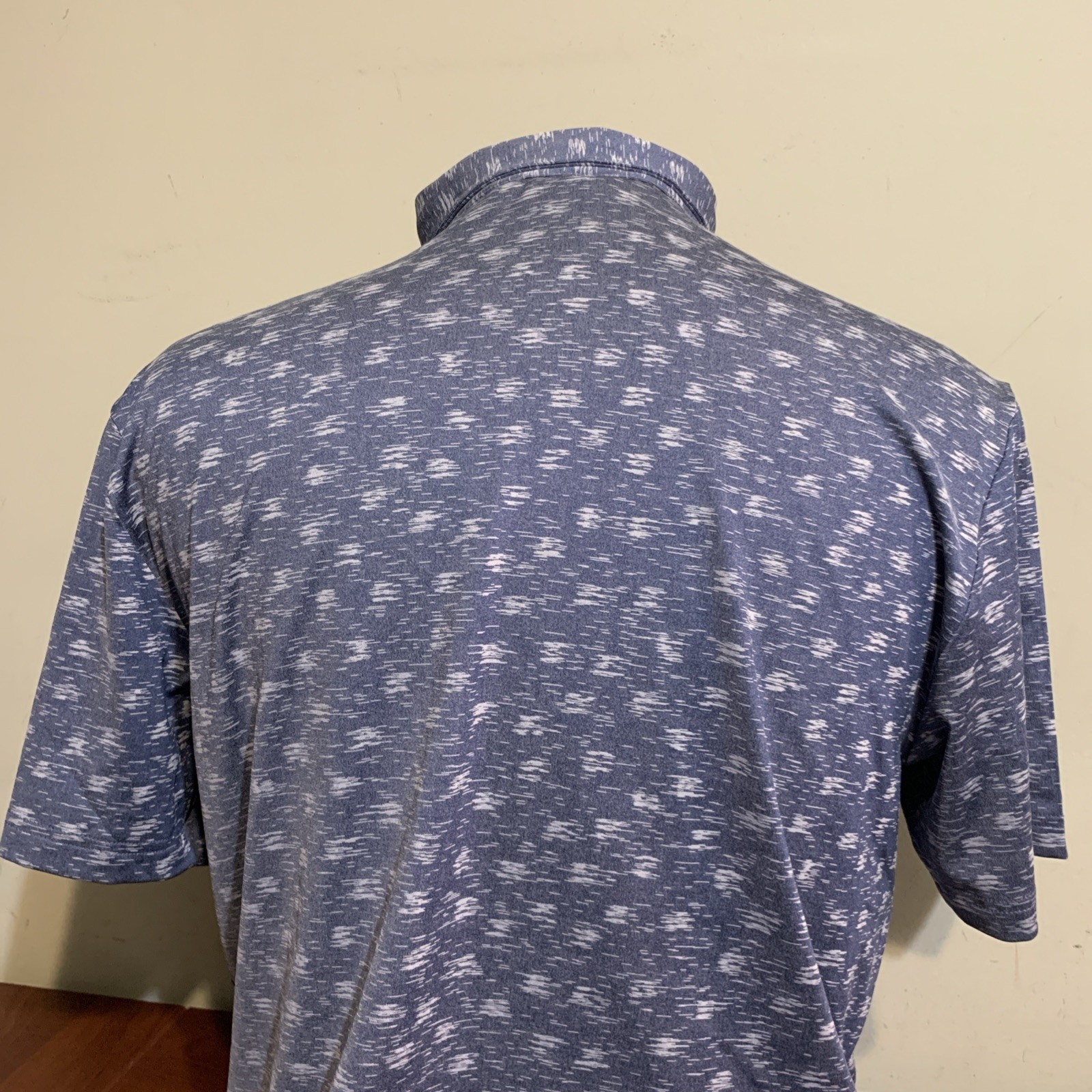 Adidas Mens Ultimate Medium Blue grey Novelty Golf Polo Shirt New Nwt JN9077