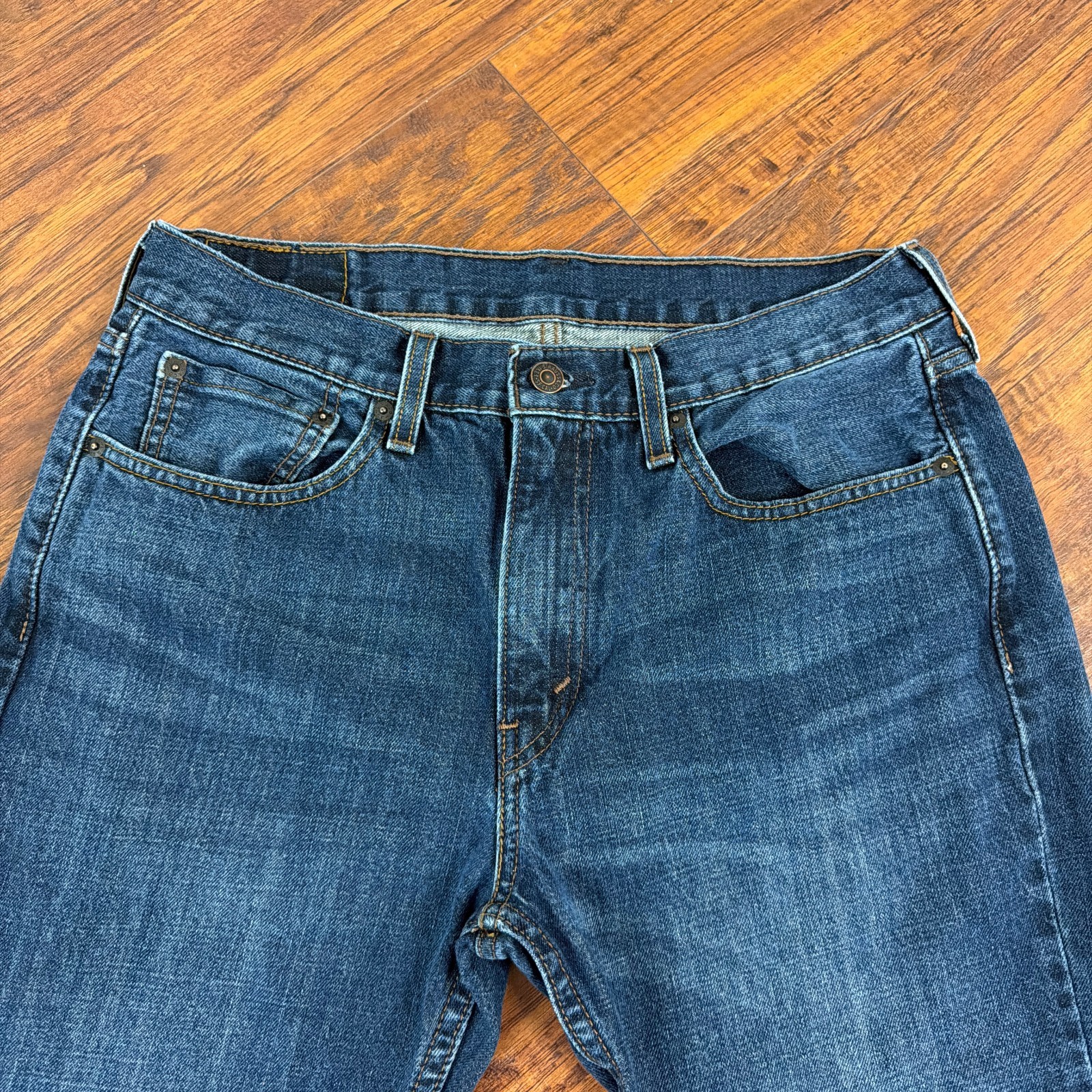 Levis 527 Jeans Mens 32 Boot Cut Slim Fit Mid Rise 100% Cotton Denim Cowboy