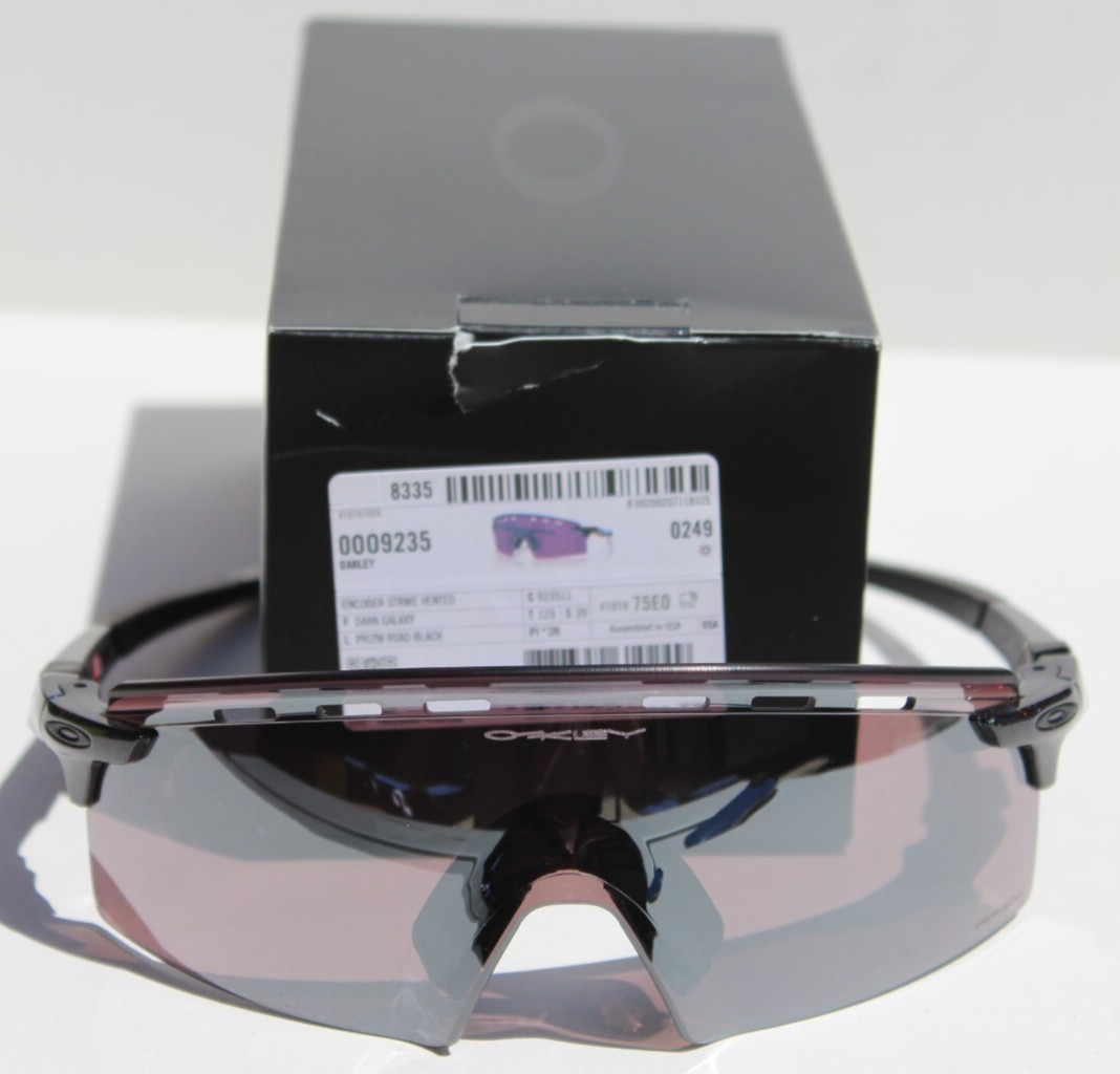 OAKLEY Encoder Strike Vented Sunglasses Galaxy/Prizm Road Black NEW OO9235-11