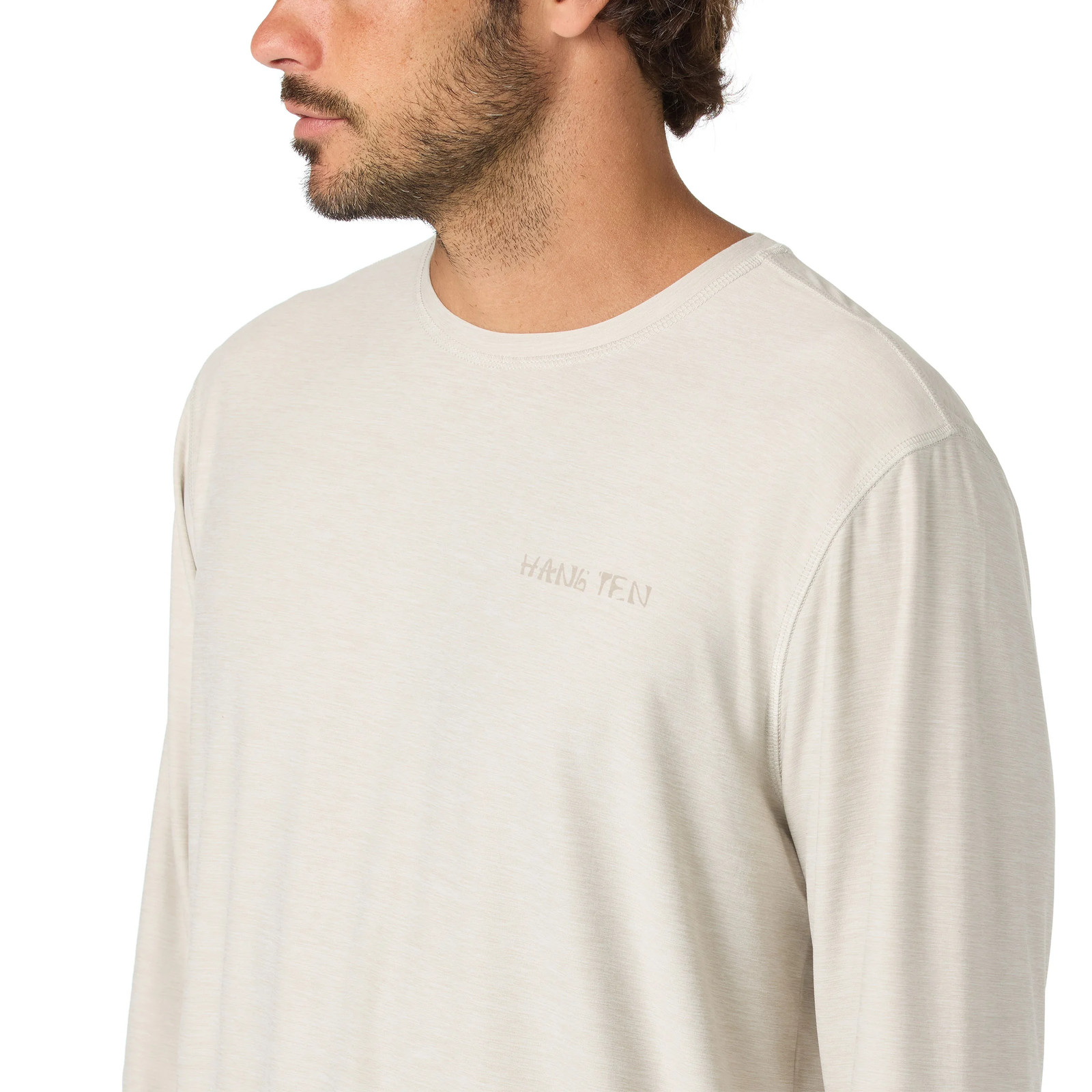 Hang Ten Men’s Long Sleeve Sun Tee Regular Fit Quick Dry UPF 50