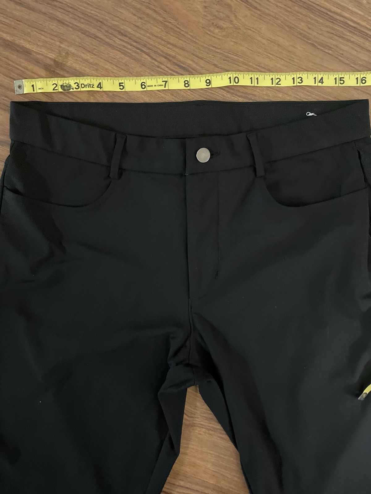 Old Navy Men’s Pants 32×30 Black Slim 4 Way Stretch Dress Active Pockets