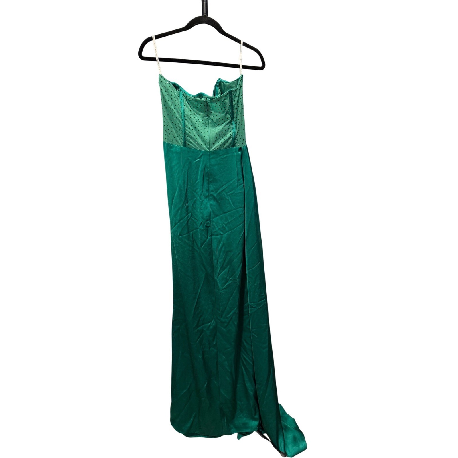 Mrs. Circle L Holly Green Crystallized Corset Dress Evening Gown Regency Prom