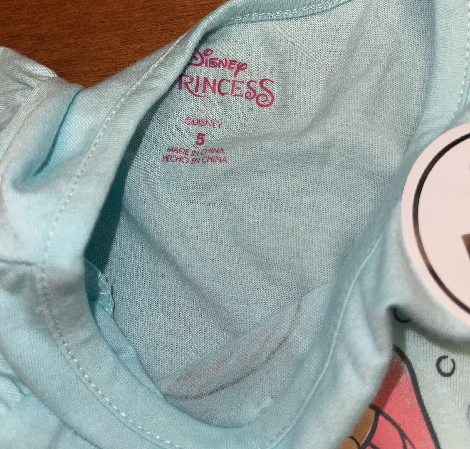 Disney Princess The Little Mermaid Ariel Shirts & Shorts Outfit Set New Size 5