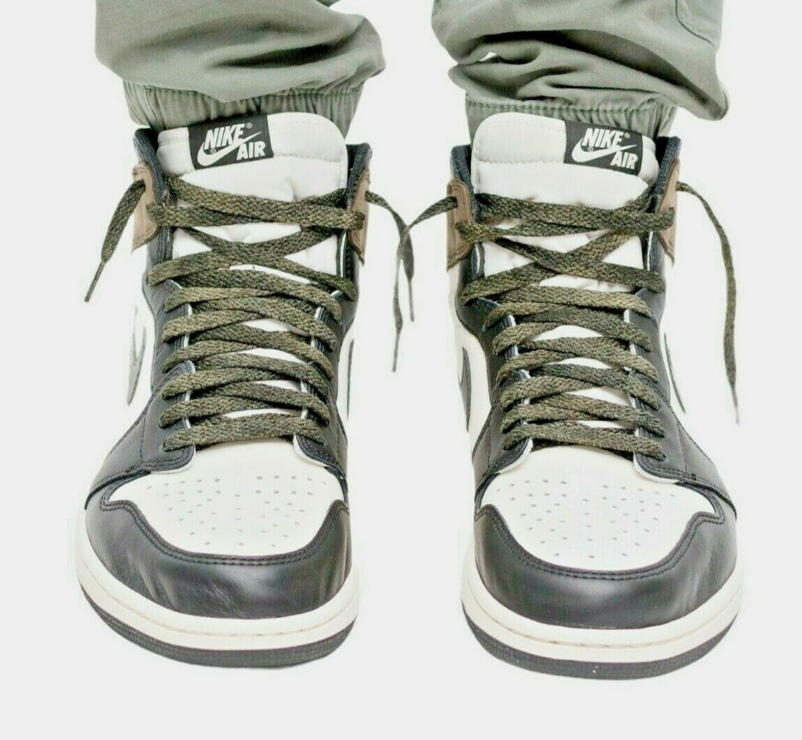 Vintage Distressed Bleached Jordan 1 1985 Style Shoelaces for Nike, Adidas, Conv