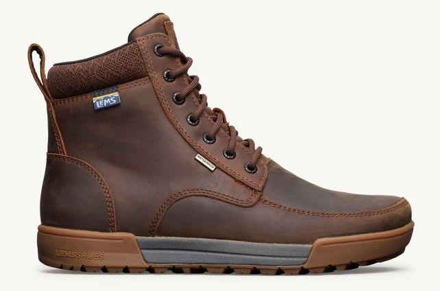 Lems Shoes Boulder Summit Waterproof Boots Rugged Bark M10 New MSRP $210