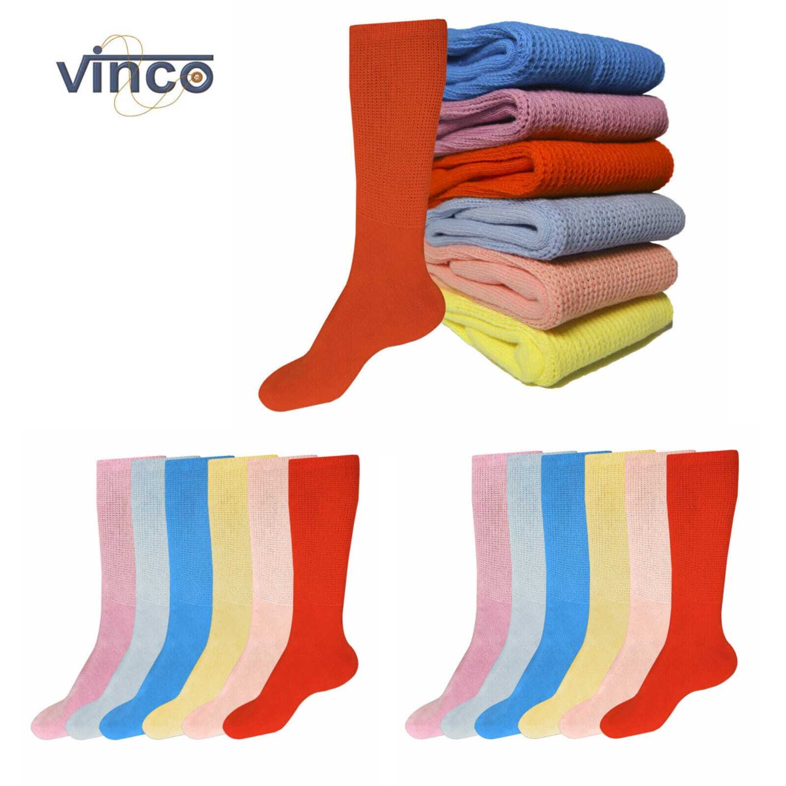 60 Pairs Wholesale Lots Women’s Diabetic Crew Socks Circulatory Cushion Cotton