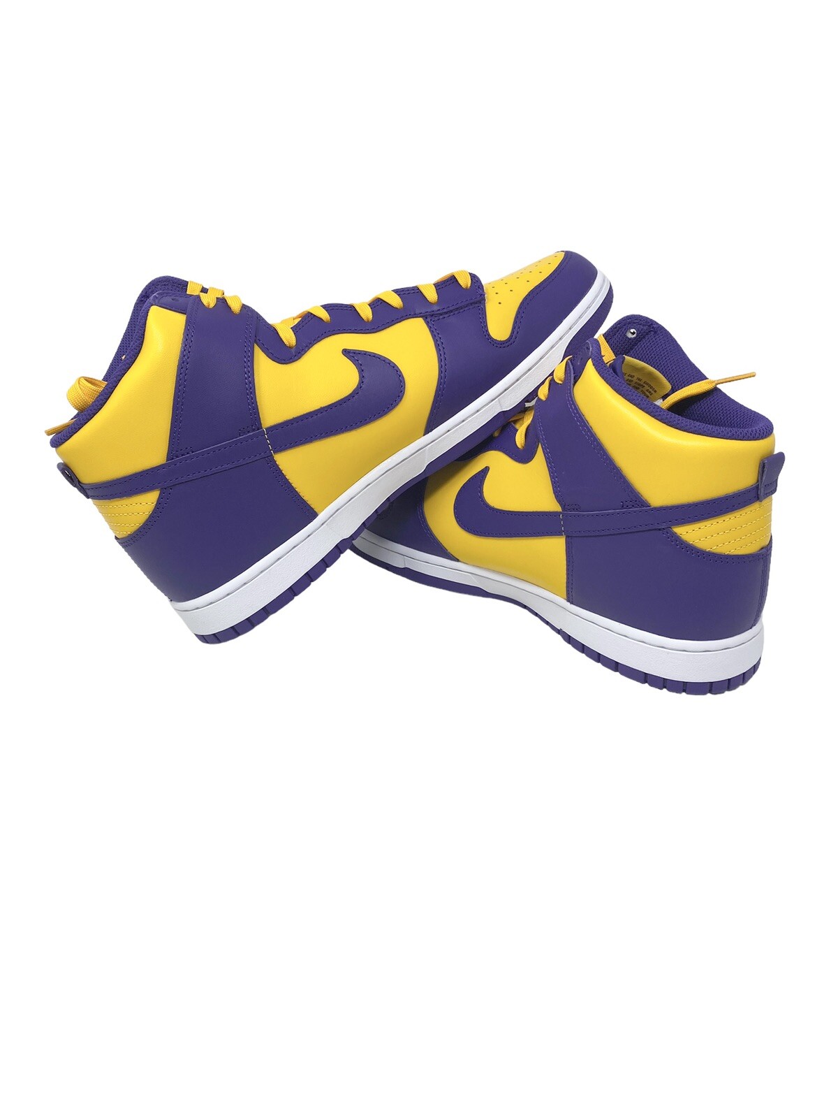 Nike Dunk High Retro Lakers DD1399500 Court Purple/University Gold/White Size 14