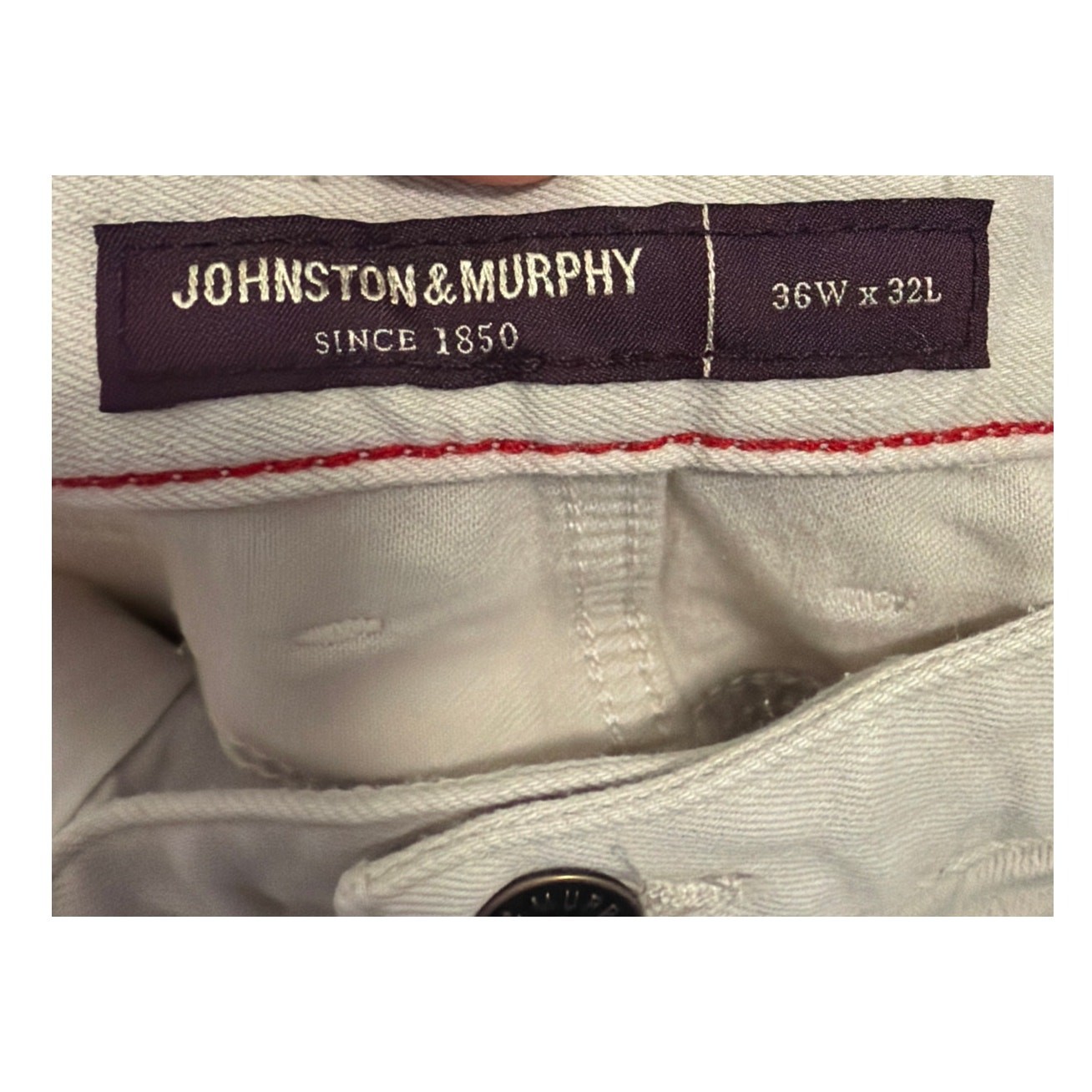 Johnston & Murphy Men’s Denim Jeans ‘Stone Overdye’ Size W36 L32″ Regular New