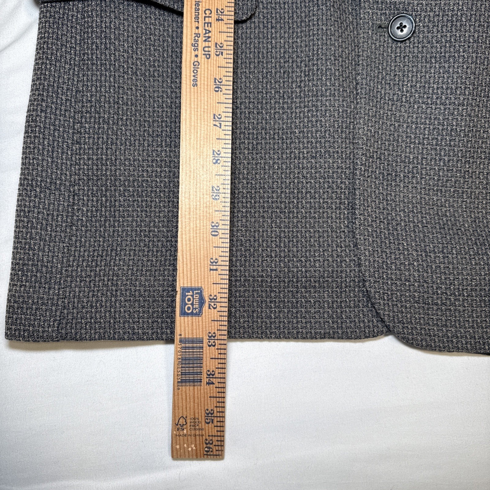 Lineage Soft Sport Coat Mens 42 Brown Black Blazer Jacket Pure Wool VTG USA