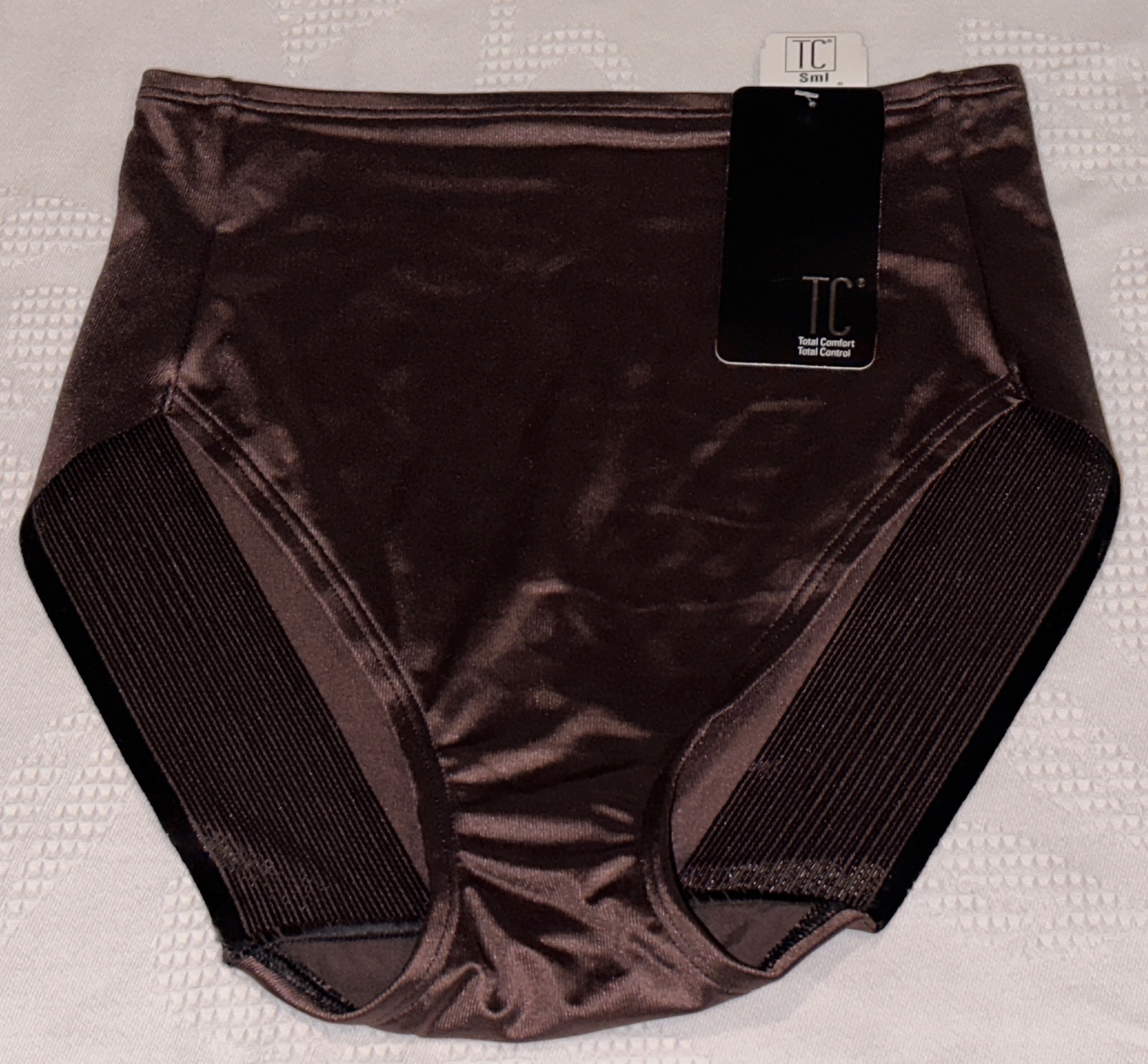 TC FINE INTIMATES Waistline Espresso Dk Brown Medium Control Brief Women S M 2XL