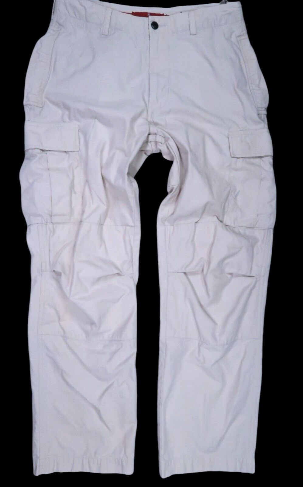 VICTORINOX cargo pants mens 32 military chino pants vintage waist & cuff tabs
