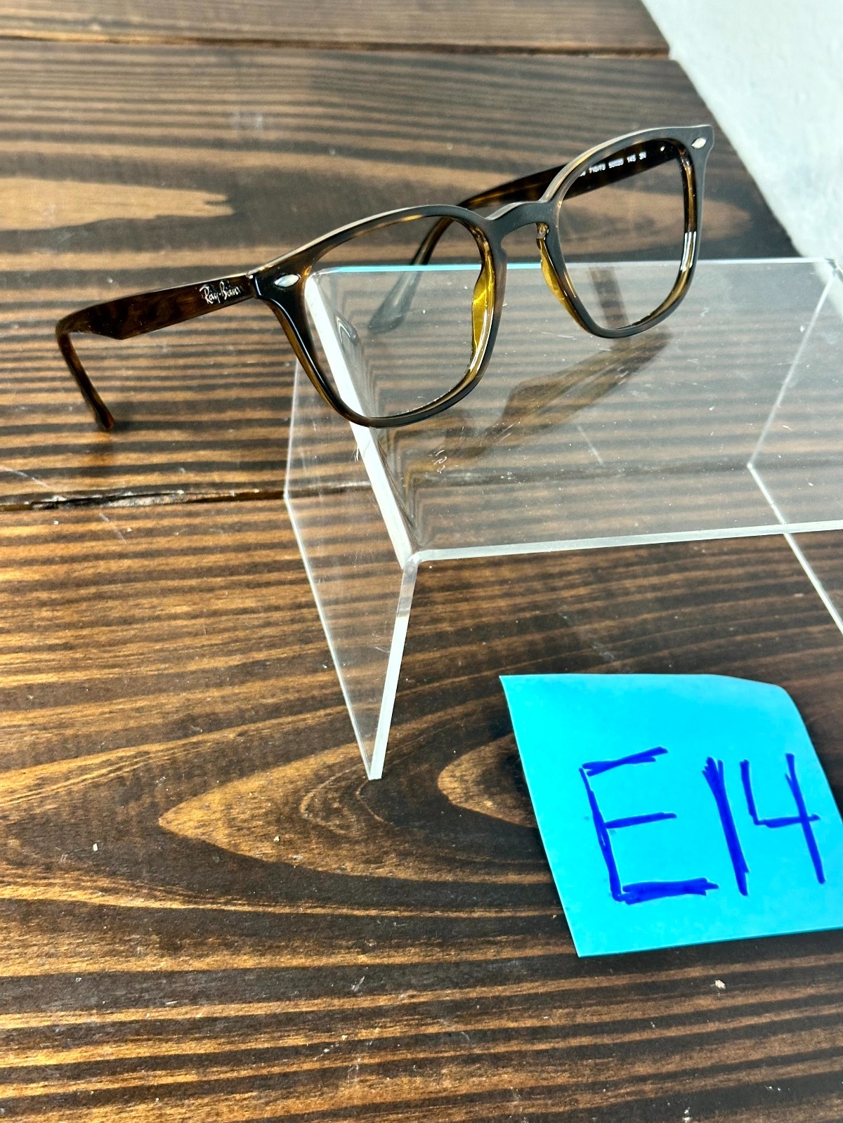 Ray-Ban RB4258 710/73 Men Polished Light Havana Sunglasses Frame Square Full Rim