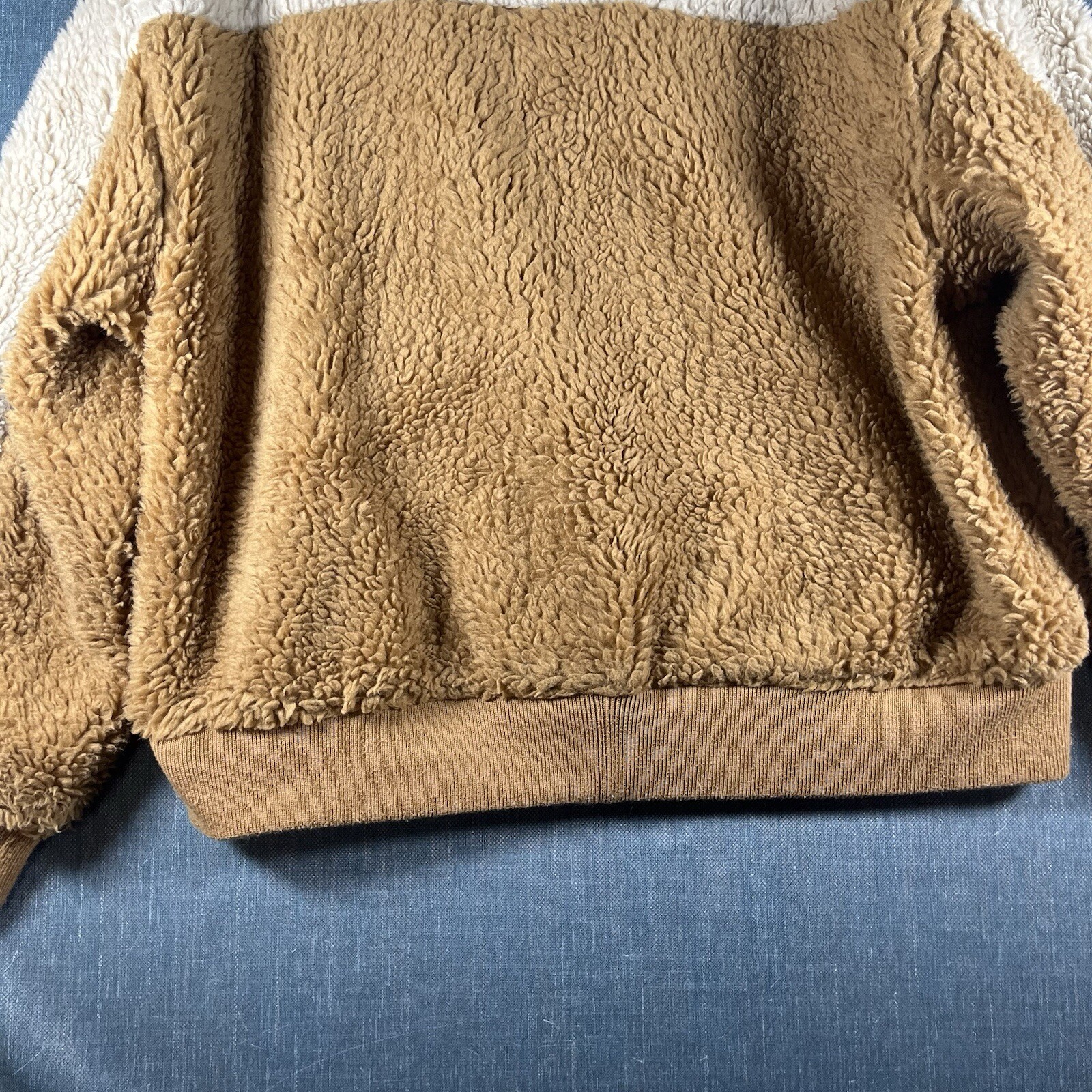 American Eagle Womens Jacket Brown Long Sleeve Full Zip Size M Acrylic Blend