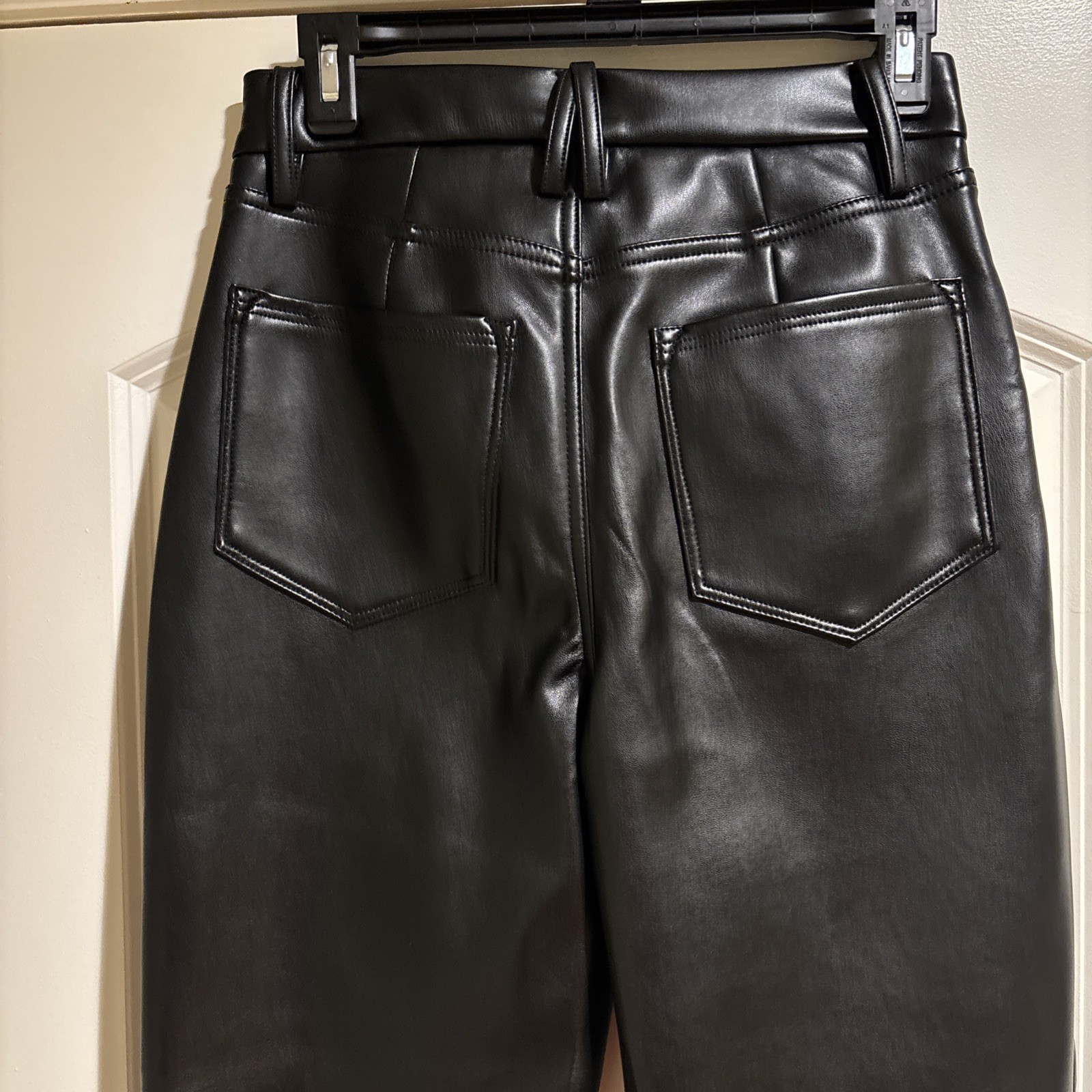 Good American “Better Than Leather” Good Boy trousers, Size 6/28