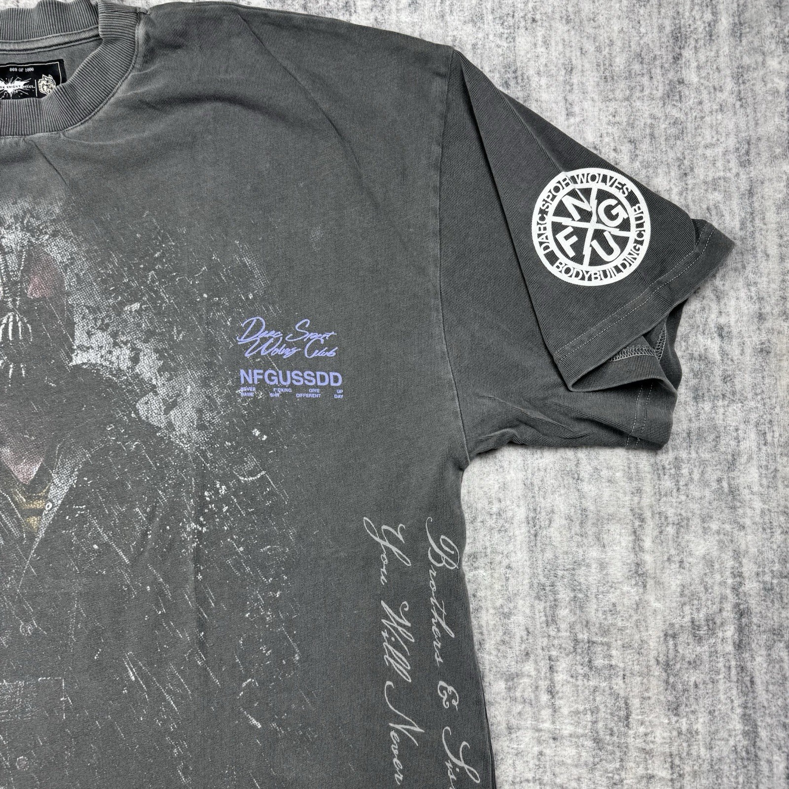 Darc Sport x Batman Bane “RISE AGAIN V2”Dark Knight Rises XL Shirt Tee 809/1000