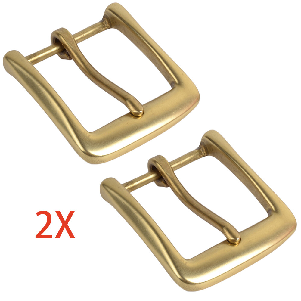 2PCS Solid Brass Belt Buckles Tongue Pin Belt Buckle Fits For 2 INCHES Belt