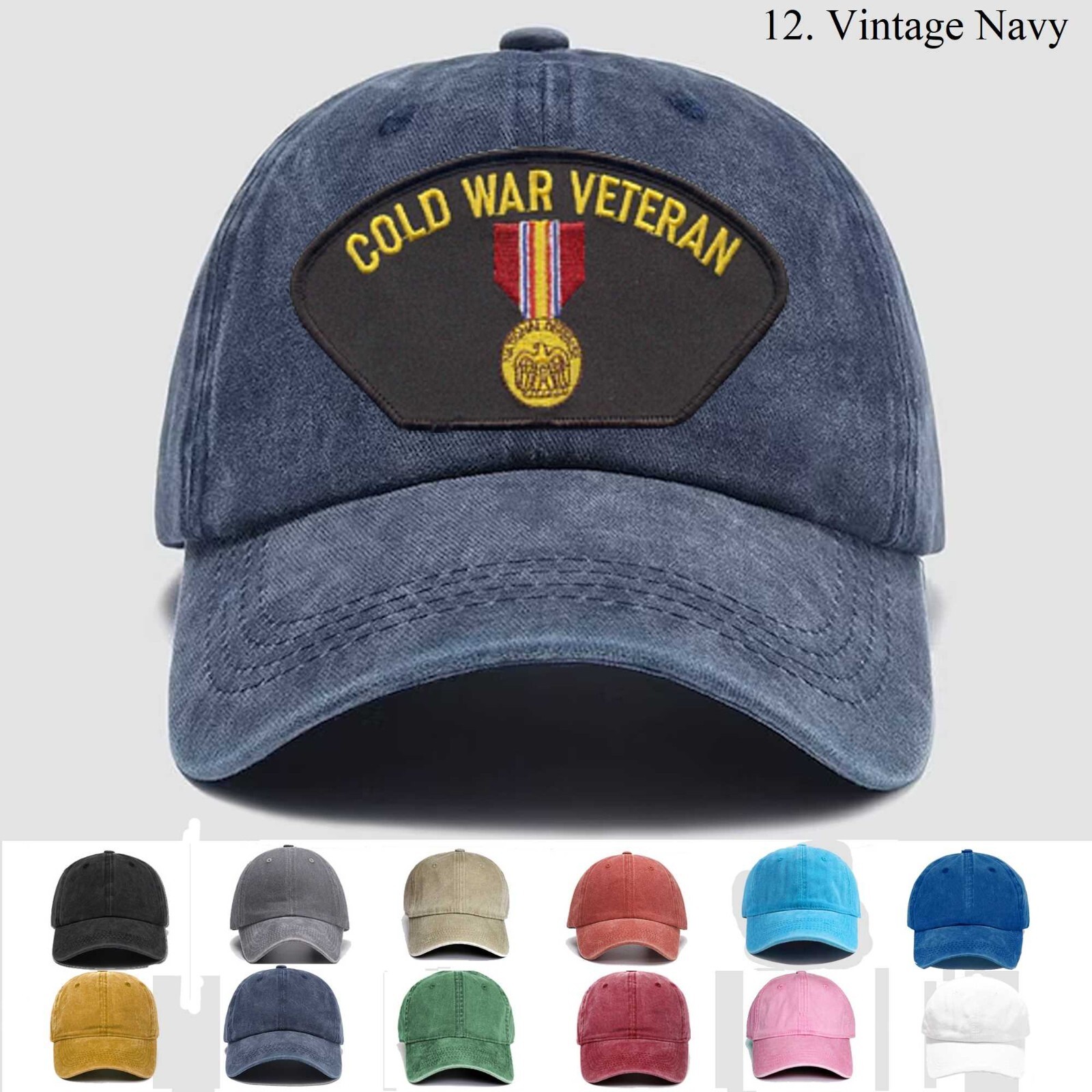 Embroidered Hat Cold War Veteran, Veteran Cap,Trucker Hat, Baseball Cap, Gift