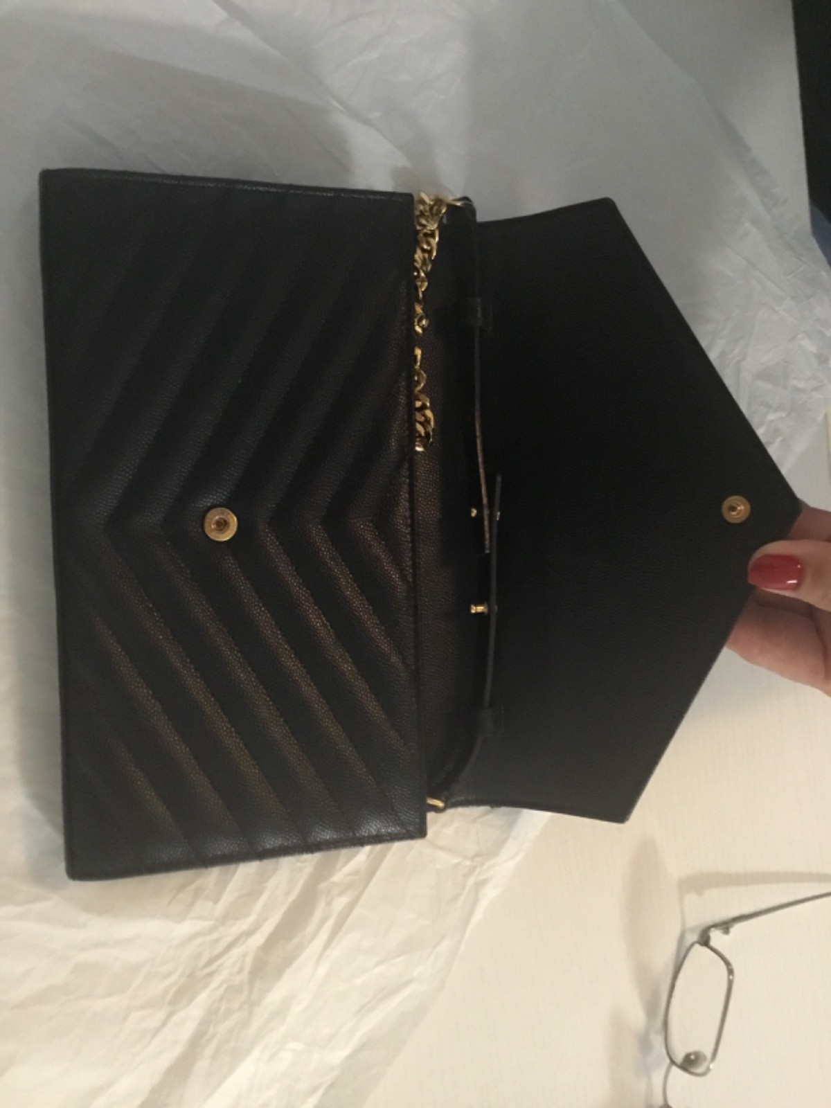 Saint Laurent Cassandre Matelasse Wallet