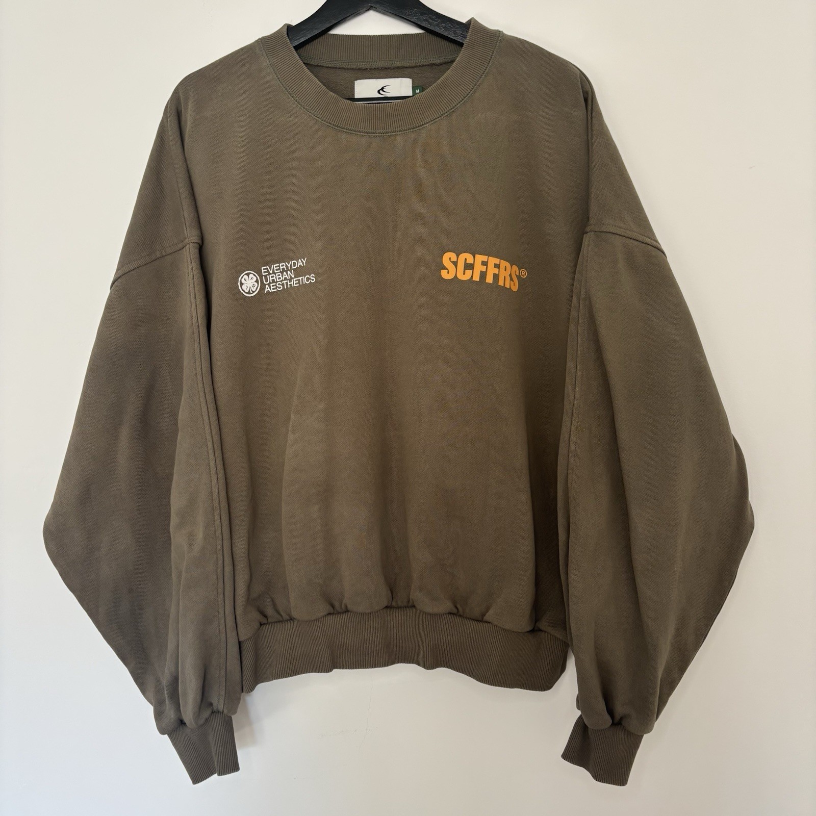 Scuffers SCFFRS Graphic Sweatshirt Brown Oversized Fit Medium