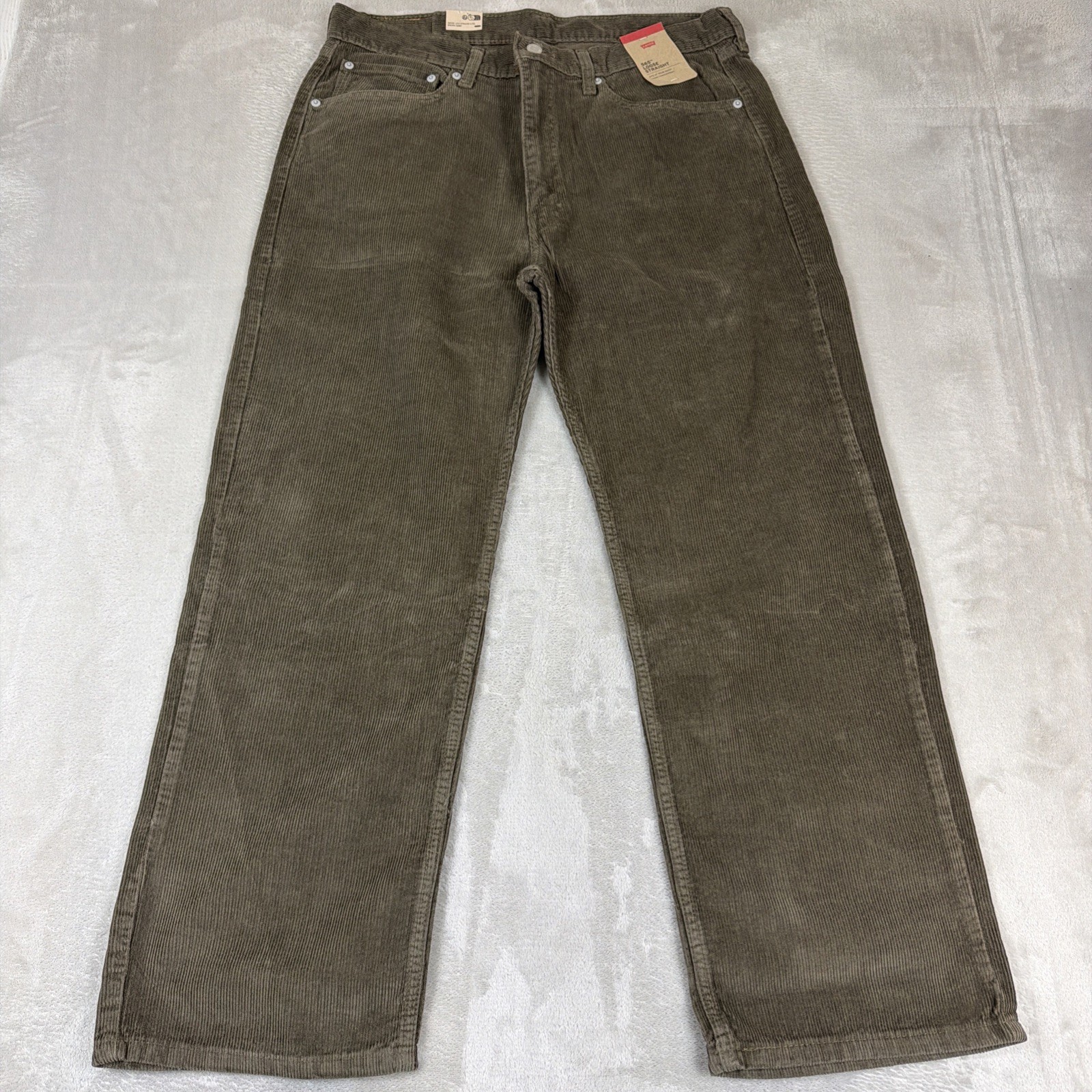 Levi’s 565 Loose Straight Corduroy Jeans Men’s Size 34×30 Brown Y2k Cotton