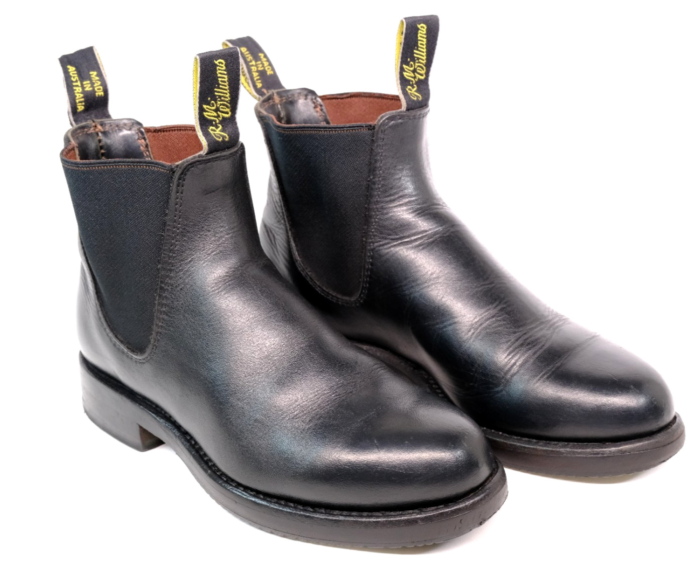 RM Williams Comfort Craftsman Black Leather Chelsea Boots EU 36 / UK 3.5 / US 6