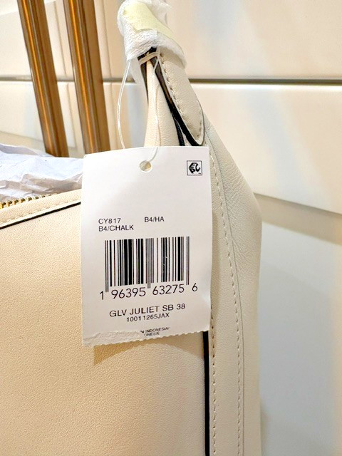 COACH Juliet Large Leather Shoulder Bag 38 CY817 B4/HA B4/CHALK